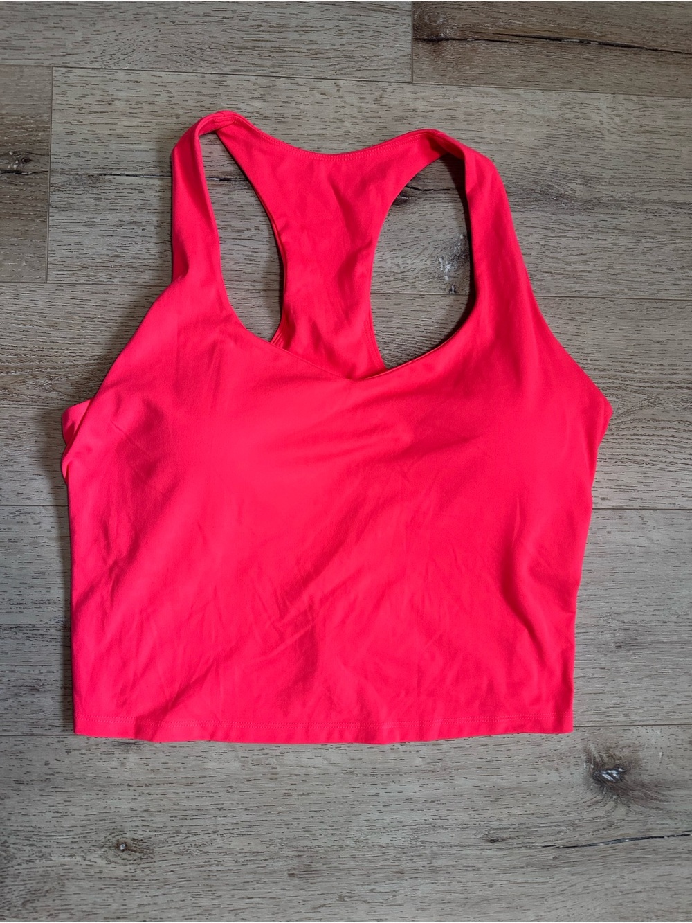 Fabletics Coral Racerback Crop Tank Top